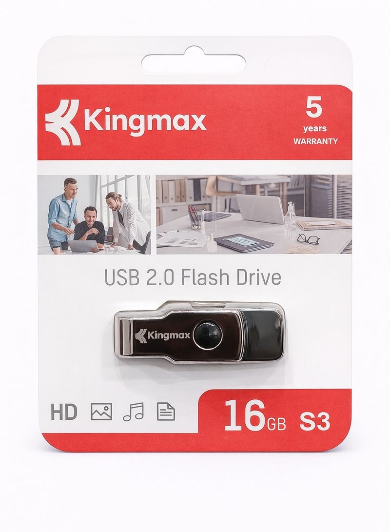 S3 Rotary USB 2.0 Flash Drive - 16 GB